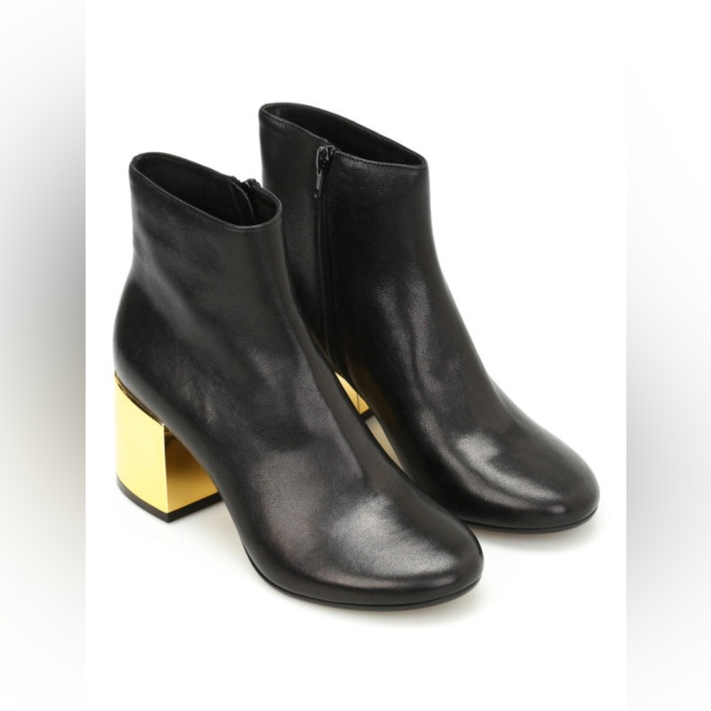 MM6 Leather ankle booties